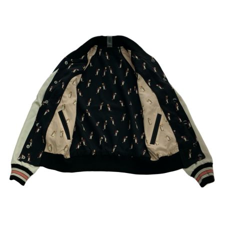  COACH コーチ リバーシブルスカジャン 228991 ネイビー×ホワイト