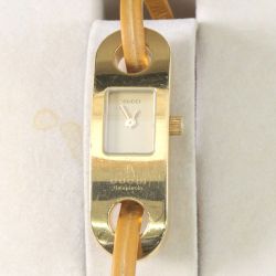 $$ GUCCI グッチ ブレスウォッチ レディースクォーツ腕時計 6100L Cランク