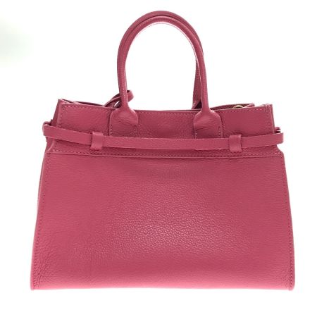  CHRISTIAN VILLA ハンドバッグ ショッキングピンク