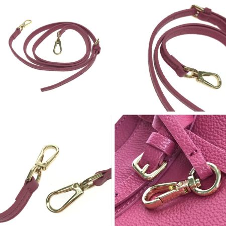  CHRISTIAN VILLA ハンドバッグ ショッキングピンク