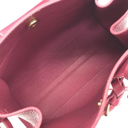  CHRISTIAN VILLA ハンドバッグ ショッキングピンク