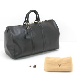 $$ LOUIS VUITTON ルイヴィトン エピ キーポル45 ボストンバッグ M42972 ブラック Cランク