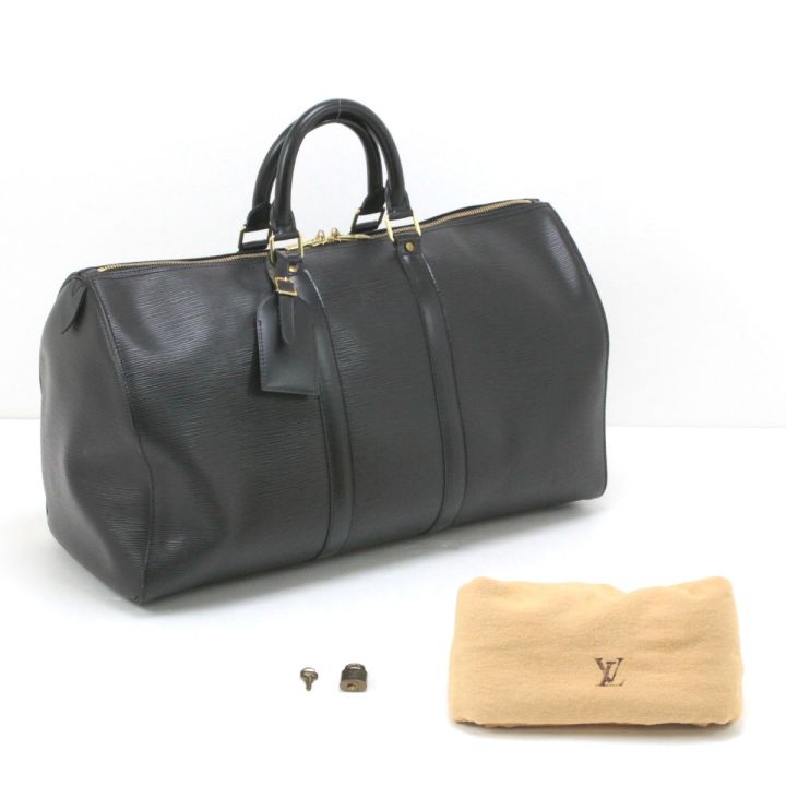 LOUIS VUITTON】キーポル45 ボストンバッグエピブラック