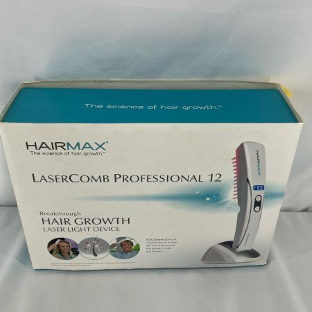 HAIRMAX 育毛補助器具 ヘアケア Raster Comb Professional 12 ホワイト 英語･日本語説明書付き
