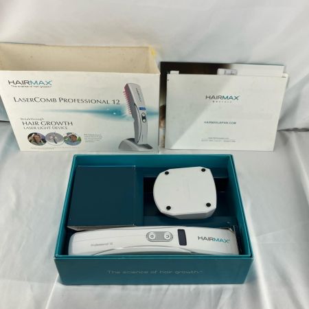 HAIRMAX 育毛補助器具 ヘアケア Raster Comb Professional 12 ホワイト 英語･日本語説明書付き