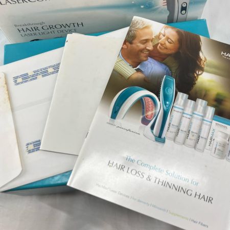 HAIRMAX 育毛補助器具 ヘアケア Raster Comb Professional 12 ホワイト 英語･日本語説明書付き