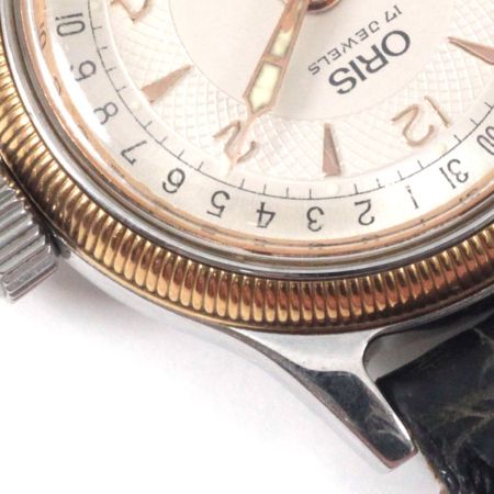  ORIS オリス ポインターデイト レディース自動巻き腕時計 7464