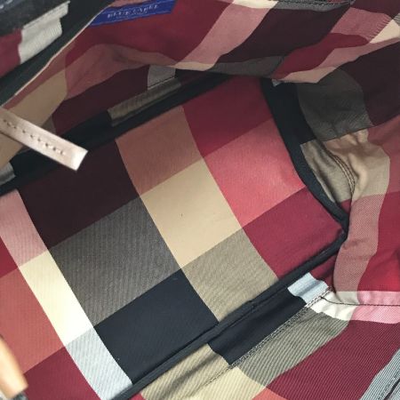  BURBERRY BLUE LABEL バーバリーブルーレーベル トートバッグ デニム リボン ネイビー