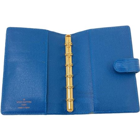  LOUIS VUITTON ルイヴィトン 手帳カバー エピ アジェンダPM R20055 ブルー