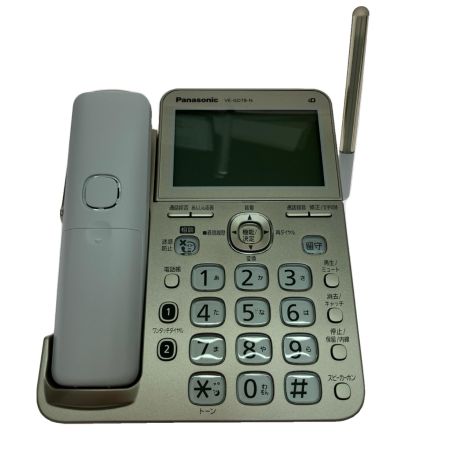  Panasonic パナソニック コードレス電話機（子機1台付き）シャンパンゴールド VE-GD78DL-N