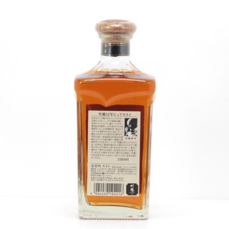 【北海道内限定発送】 TAKETSURU 竹鶴/ニッカウイスキー 竹鶴 ピュアモルト12年 角瓶660ml 40度 箱付  未開栓