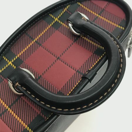  COACH コーチ ハンドバッグ トレイル バッグ ストラップ付 CG251 レッド×ブラック