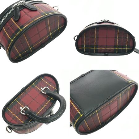  COACH コーチ ハンドバッグ トレイル バッグ ストラップ付 CG251 レッド×ブラック