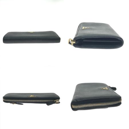  PRADA プラダ 長財布 L字ファスナー 全体的にヨゴレ有 ブラック