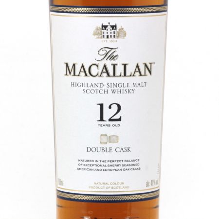  The MACALLAN マッカラン ハイランド シングルモルト ウイスキー 12年 ダブルカスク 700ml 40度 ギフトBOX付 未開栓