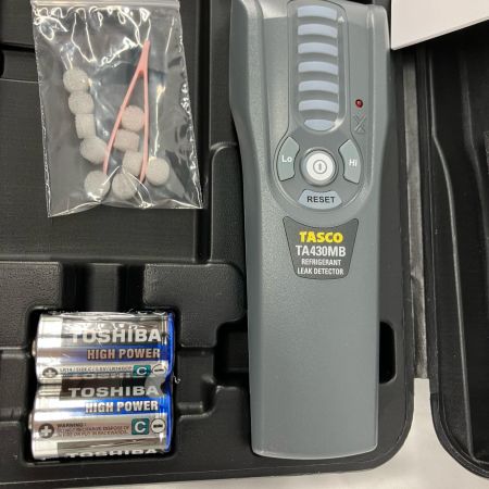 イチネンTASCO 高感度リークディテクタ 高精度フロンガスリークテスタ TA430MB ブラック 付属品完備