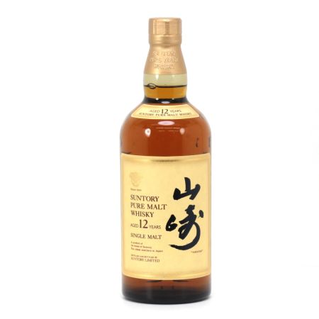 【北海道内限定発送】 YAMAZAKI 山崎/サントリー ピュアモルトウイスキー 山崎 12年 700ml 43度 ギフトBOX付 未開栓
