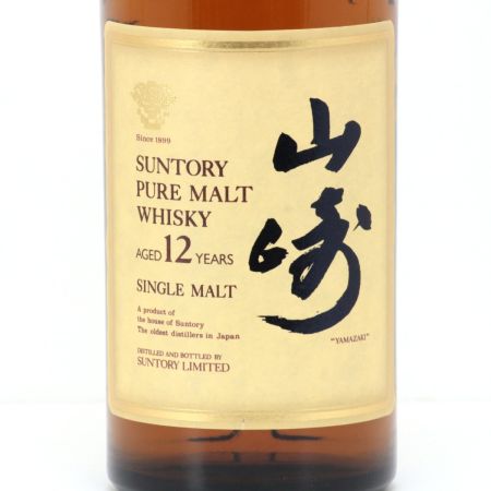 【北海道内限定発送】 YAMAZAKI 山崎/サントリー ピュアモルトウイスキー 山崎 12年 700ml 43度 ギフトBOX付 未開栓