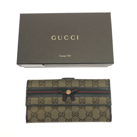  GUCCI グッチ 長財布 GGキャンパス 使用感有 2569332067
