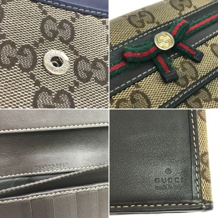  GUCCI グッチ 長財布 GGキャンパス 使用感有 2569332067