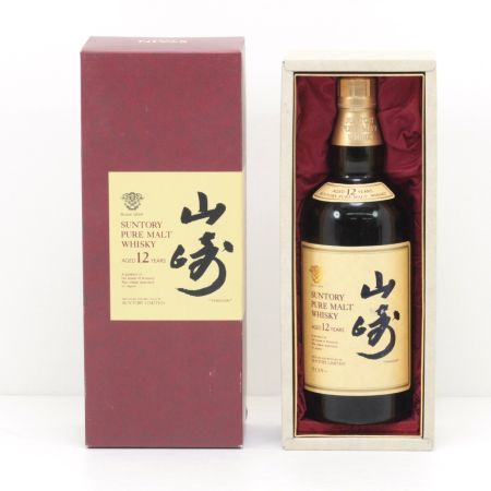 【北海道内限定発送】 SUNTORY サントリー ピュアモルトウイスキー 山崎 12年 750ml 43度 ギフトBOX付 未開栓