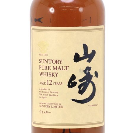 【北海道内限定発送】 SUNTORY サントリー ピュアモルトウイスキー 山崎 12年 750ml 43度 ギフトBOX付 未開栓