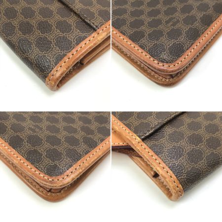  CELINE セリーヌ セカンドバッグ マカダム柄 本体のみ キズ・ヨゴレ有 M90 ブラウン