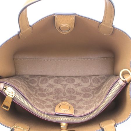  COACH コーチ 2wayハンドバッグ ストラップ付 C9092 スカイブルー