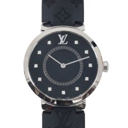$$ LOUIS VUITTON ルイヴィトン タンブール スリムPM レディースクォーツ腕時計 QA144 Bランク