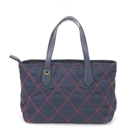  PRADA プラダ 2WAYハンドバッグ ネイビー