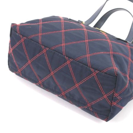  PRADA プラダ 2WAYハンドバッグ ネイビー