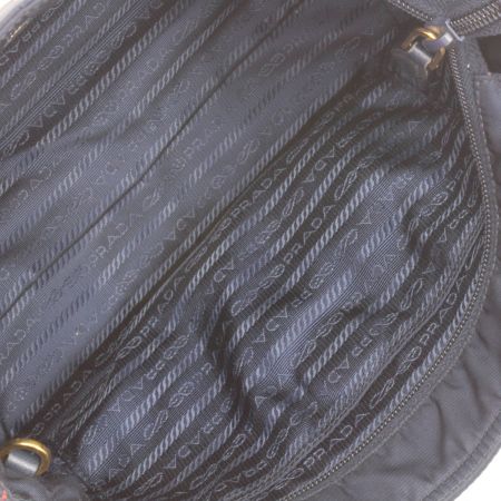  PRADA プラダ 2WAYハンドバッグ ネイビー