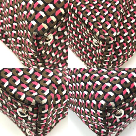  PRADA プラダ トートバッグ ショルダーストラップ欠品 使用感有 ナイロン B4001T レッド×ブラウン