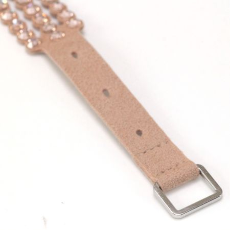  SWAROVSKI スワロフスキー パワーコレクション スレーク 2連タイプ ブレスレット 人工皮革 33-37cm