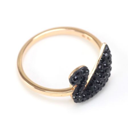  SWAROVSKI スワロフスキー Iconic Swan リング 指輪 14号 5358024 ブラック