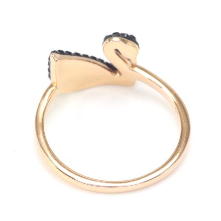  SWAROVSKI スワロフスキー Iconic Swan リング 指輪 14号 5358024 ブラック
