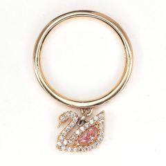  SWAROVSKI スワロフスキー ダズリングスワン 指輪 14号 5549307 ゴールド Bランク