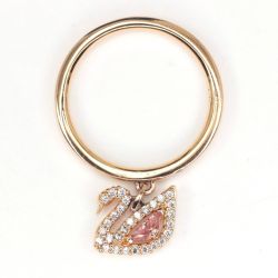 $$ SWAROVSKI スワロフスキー ダズリングスワン 指輪 14号 5549307 Bランク