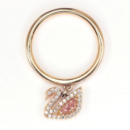  SWAROVSKI スワロフスキー ダズリングスワン 指輪 14号 5549307