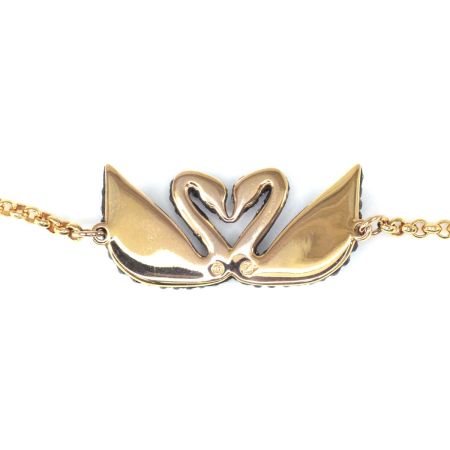  SWAROVSKI スワロフスキー Iconic Swan ブレスレット 約24cm迄 5344132 ブラック