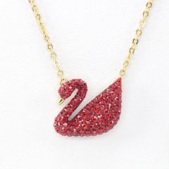  SWAROVSKI スワロフスキー アイコニックスワン ペンダント ネックレス 37-41cm 5465400 Bランク