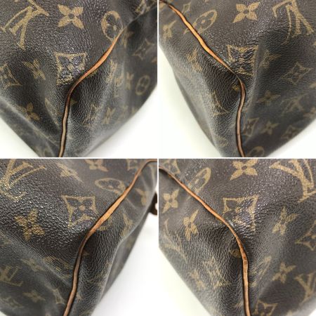  LOUIS VUITTON ルイヴィトン ハンドバッグ モノグラム スピーディ25 パドロック＆キー欠品 使用感有 ヌメ革汚れ M41528