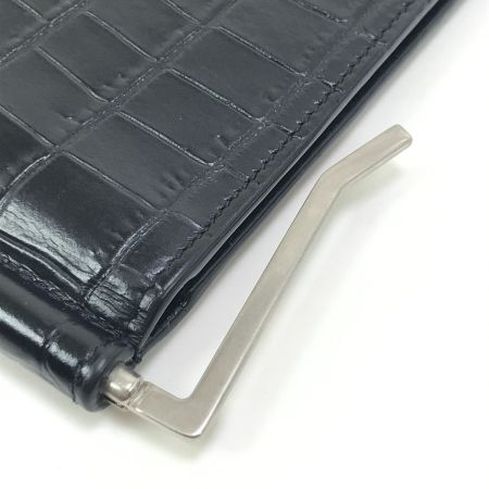  SAINT LAURENT(Yves Saint Laurent) マネークリップ クロコダイル ART378005 ブラック