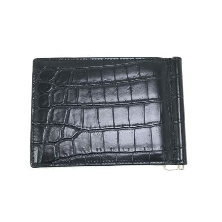  SAINT LAURENT(Yves Saint Laurent) マネークリップ クロコダイル ART378005 ブラック
