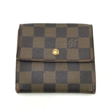  LOUIS VUITTON ルイヴィトン 3つ折り財 ダミエ ポルト モネ・ビエ カルト クレディ N61652 ブラウン