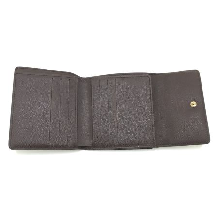  LOUIS VUITTON ルイヴィトン 3つ折り財 ダミエ ポルト モネ・ビエ カルト クレディ N61652 ブラウン