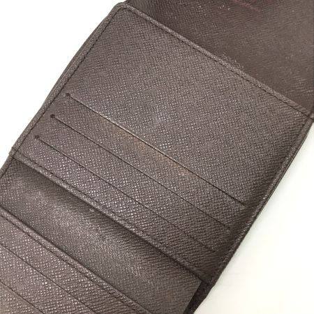  LOUIS VUITTON ルイヴィトン 3つ折り財 ダミエ ポルト モネ・ビエ カルト クレディ N61652 ブラウン
