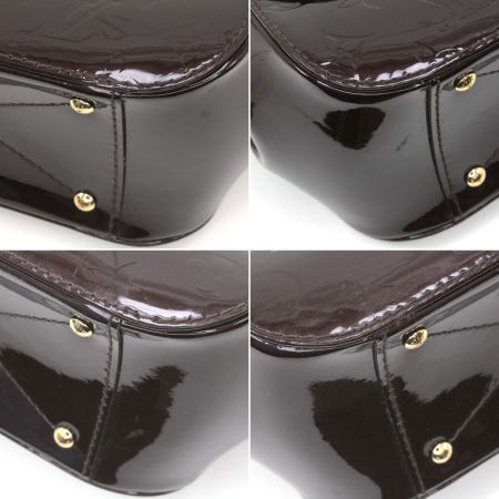  LOUIS VUITTON ルイヴィトン ヴェルニ アマラント エナメルハンドバッグ ストラップ付 M90942 アマラント