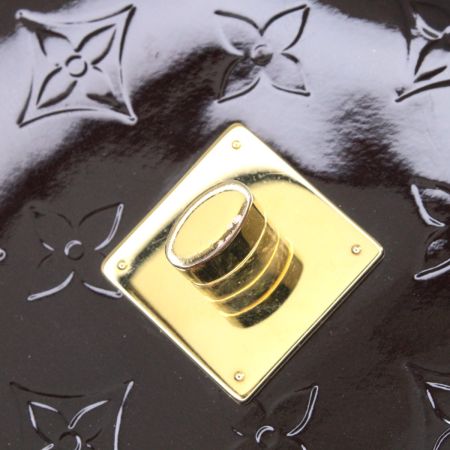  LOUIS VUITTON ルイヴィトン ヴェルニ アマラント エナメルハンドバッグ ストラップ付 M90942 アマラント