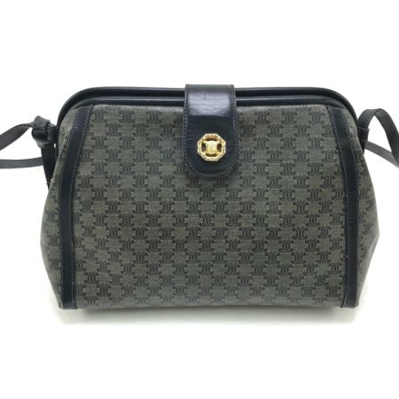  CELINE セリーヌ ショルダーバッグ マカダム柄 ネイビー